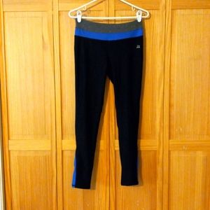 Woman's RBX Medium Black & Blue Legging/Yoga pant